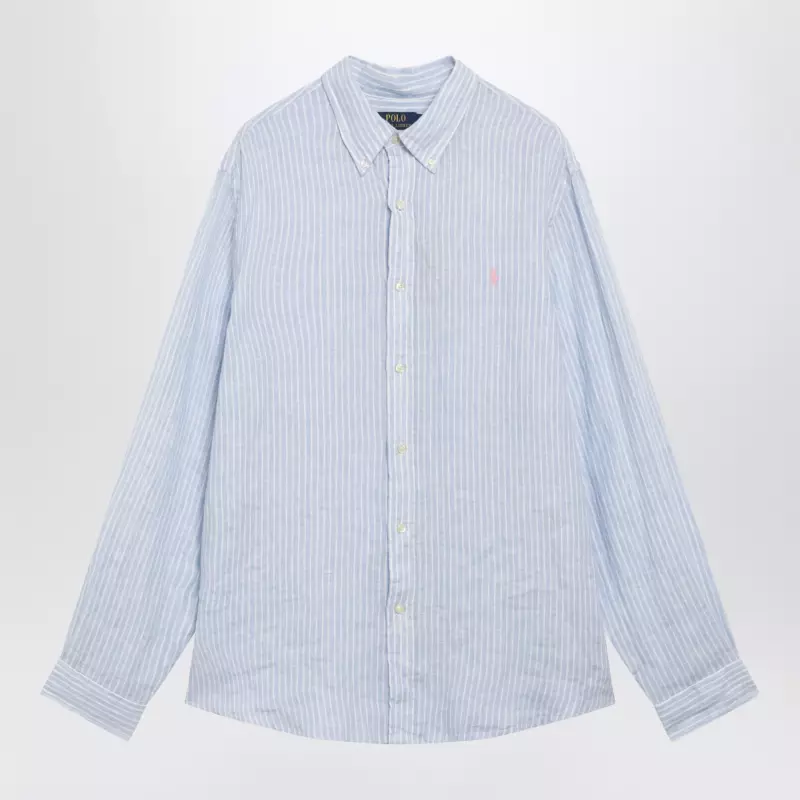 Polo Ralph Lauren Light blue/white striped linen shirt