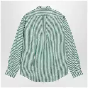 Polo Ralph Lauren White/green striped Custom-Fit shirt