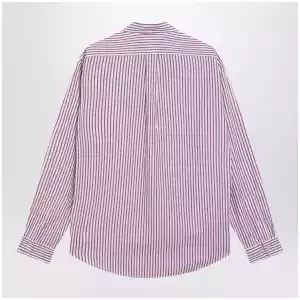 Polo Ralph Lauren White/purple striped Custom-Fit poplin shirt
