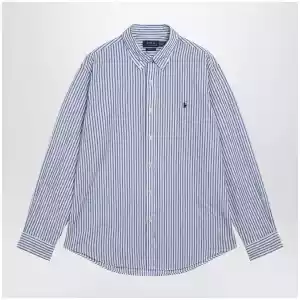 Polo Ralph Lauren White/blue striped Custom-Fit shirt