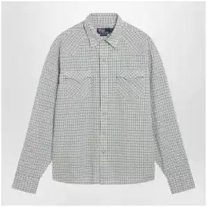 Polo Ralph Lauren White/green Classic-Fit madras western shirt