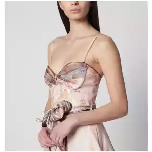 ZIMMERMANN Pink Alchemy midi dress with paisley pattern