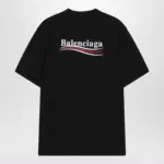 Balenciaga Black Political Campaign Large Fit T-shirt