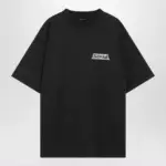 Balenciaga Black washed Masking Tape T-shirt with medium fit