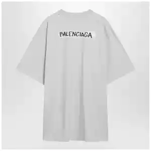 Balenciaga White Masking Tape T-shirt with medium fit