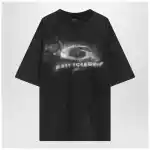 Balenciaga Black faded Crayon Loop oversize T-shirt