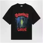 Balenciaga Salon de Couture cotton jersey T-shirt in black