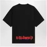 Balenciaga Salon de Couture cotton jersey T-shirt in black