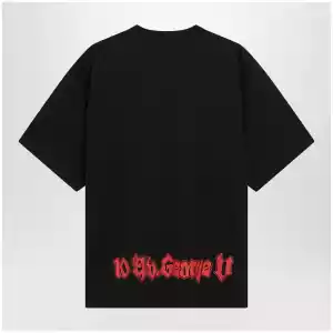 Balenciaga Salon de Couture cotton jersey T-shirt in black