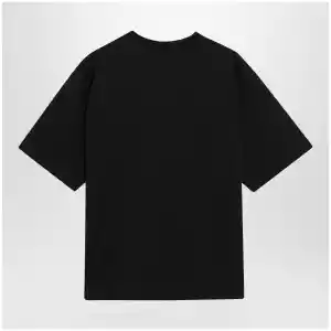 Balenciaga Men's Messy Spray cotton jersey T-shirt in black