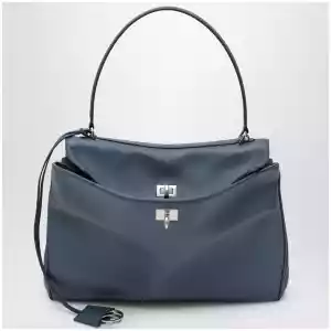 Balenciaga Rodeo medium light blue smooth calfskin bag