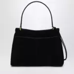 Balenciaga Medium Rodeo bag in suede calfskin, black