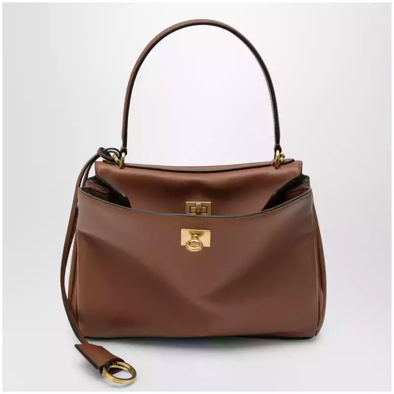 Balenciaga Smooth brown calfskin Small Rodeo bag