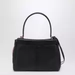 Balenciaga Small black Rodeo bag in smooth calf leather with charm