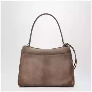 Balenciaga Small Rodeo bag in waxed suede calfskin, sesame