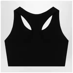 Balenciaga Black Activewear sleeveless top in matt nylon blend