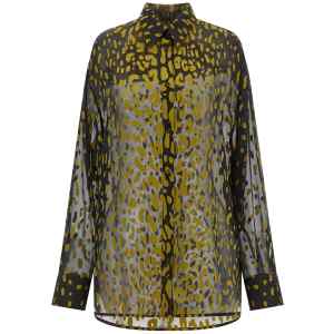 Ferragamo Georgette Devoré Shirt