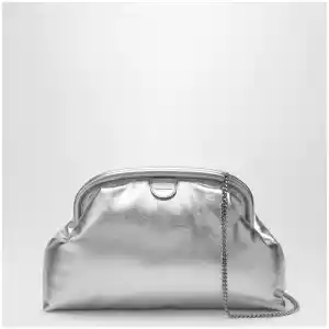 Stella McCartney Silver metallic padded Falabella clutch