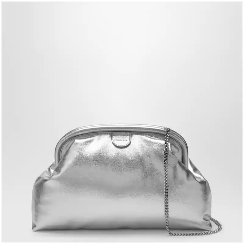 Stella McCartney Silver metallic padded Falabella clutch