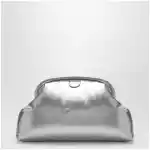Stella McCartney Silver metallic padded Falabella clutch