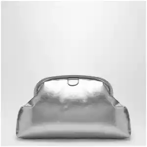 Stella McCartney Silver metallic padded Falabella clutch