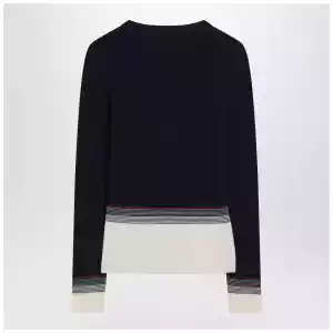 Cardigan with Chez Valentino embroidery in wool