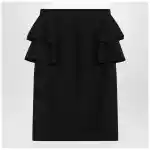 Valentino Black skirt with ruffles on the sides