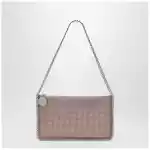 Stella McCartney Falabella Pink Clutch Shoulder Bag with Rhinestones