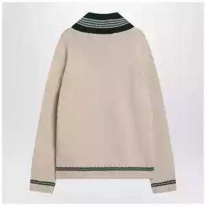 Valentino Butter-coloured sweater with Le Chien de la Maison embroidery