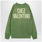 Crew neck sweatshirt Chez Valentino green