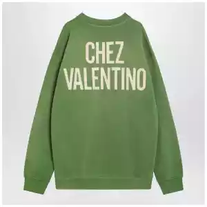 Crew neck sweatshirt Chez Valentino green