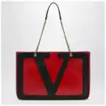 Valentino Garavani Large Viva Superstar bag red/black