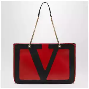 Valentino Garavani Large Viva Superstar bag red/black