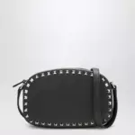 Valentino Garavani Rockstud Camera Case crossbody bag in black leather