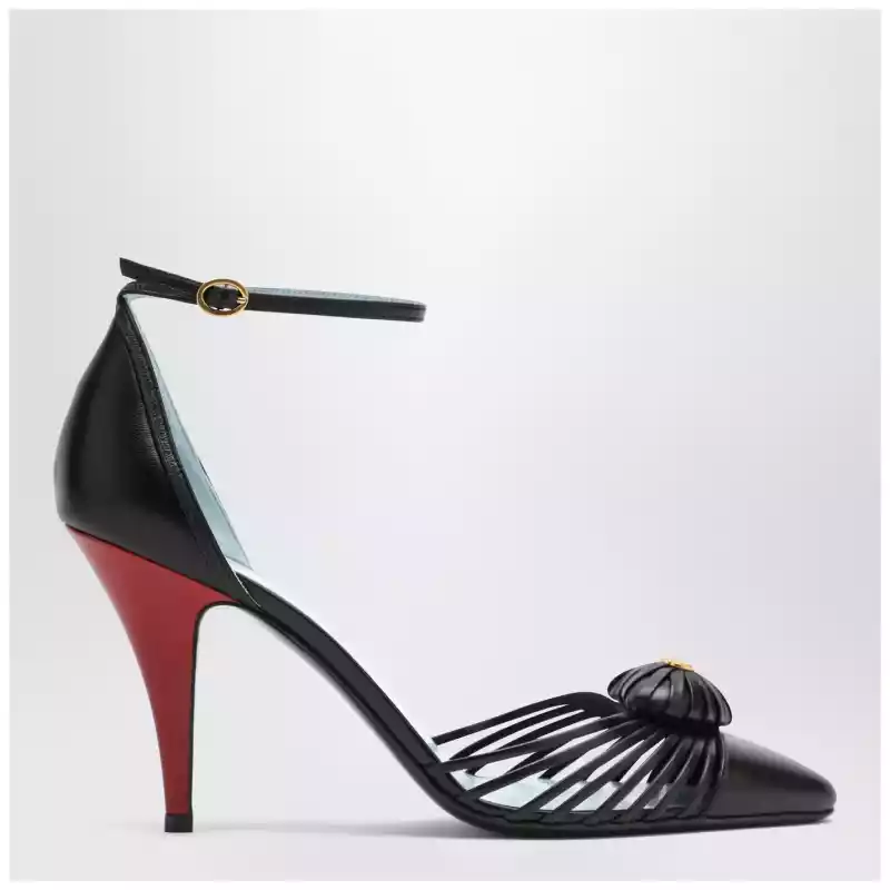 Valentino Garavani Décolleté VG Sandal Royal black