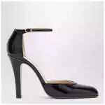 Valentino Garavani Hi Dolly black patent leather pumps