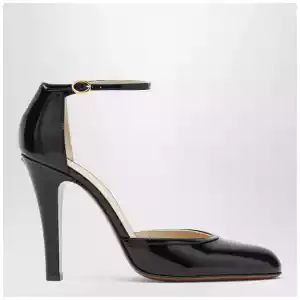 Valentino Garavani Hi Dolly black patent leather pumps