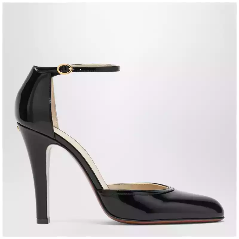Valentino Garavani Hi Dolly black patent leather pumps