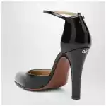 Valentino Garavani Hi Dolly black patent leather pumps