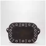 Valentino Garavani Nellcôte bag brown in suede with studs and rivets
