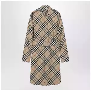 Burberry Beige Check shirt dress