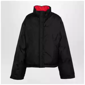 Balenciaga Reversible red and black down jacket in technical twill
