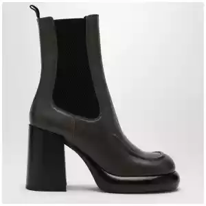 Burberry Chelsea Wedge boot in dark green leather