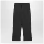 Burberry Black trousers with Check pattern lapels