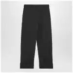 Burberry Black trousers with Check pattern lapels