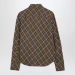 Burberry Oxid-coloured Check cotton shirt
