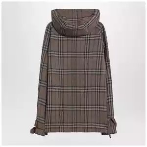Burberry Half-zip jacket with Check pattern in silk blend