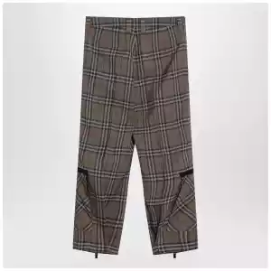 Burberry Cargo pants check pattern in silk blend
