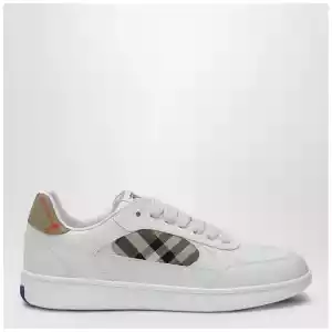 Burberry Terrace sneakers in leather and beige Check