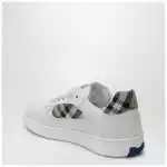 Burberry Terrace sneakers in leather and beige Check